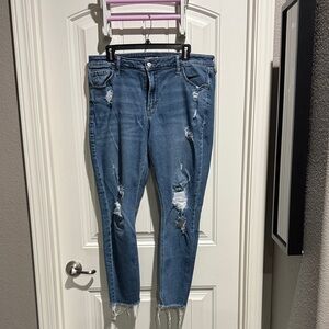 Pre owned Distressed Blue Jeans